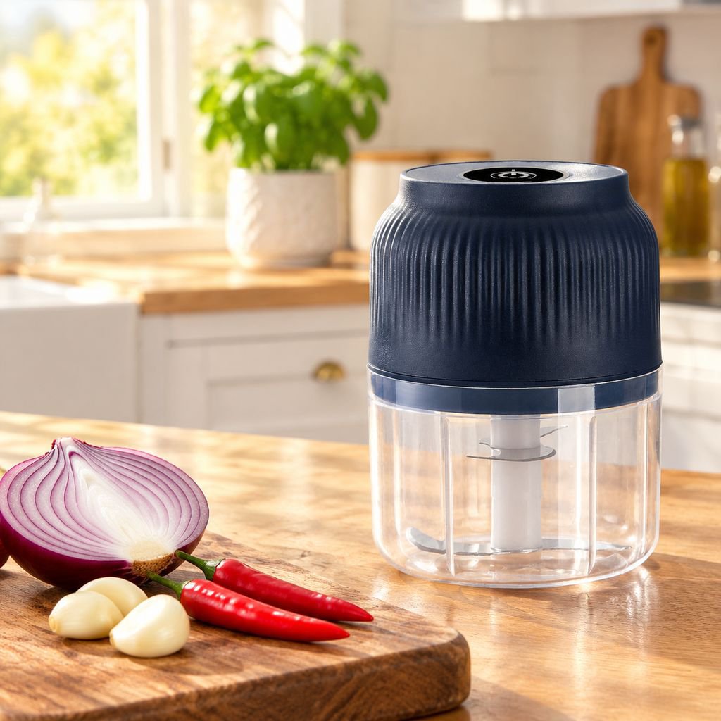 Multifunctional Cordless Electric Meat and Garlic Chopper