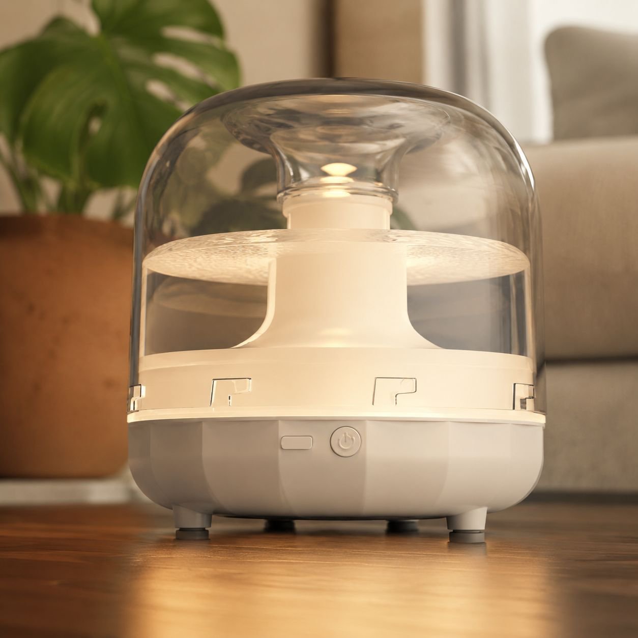 Large fog humidifier for small rooms