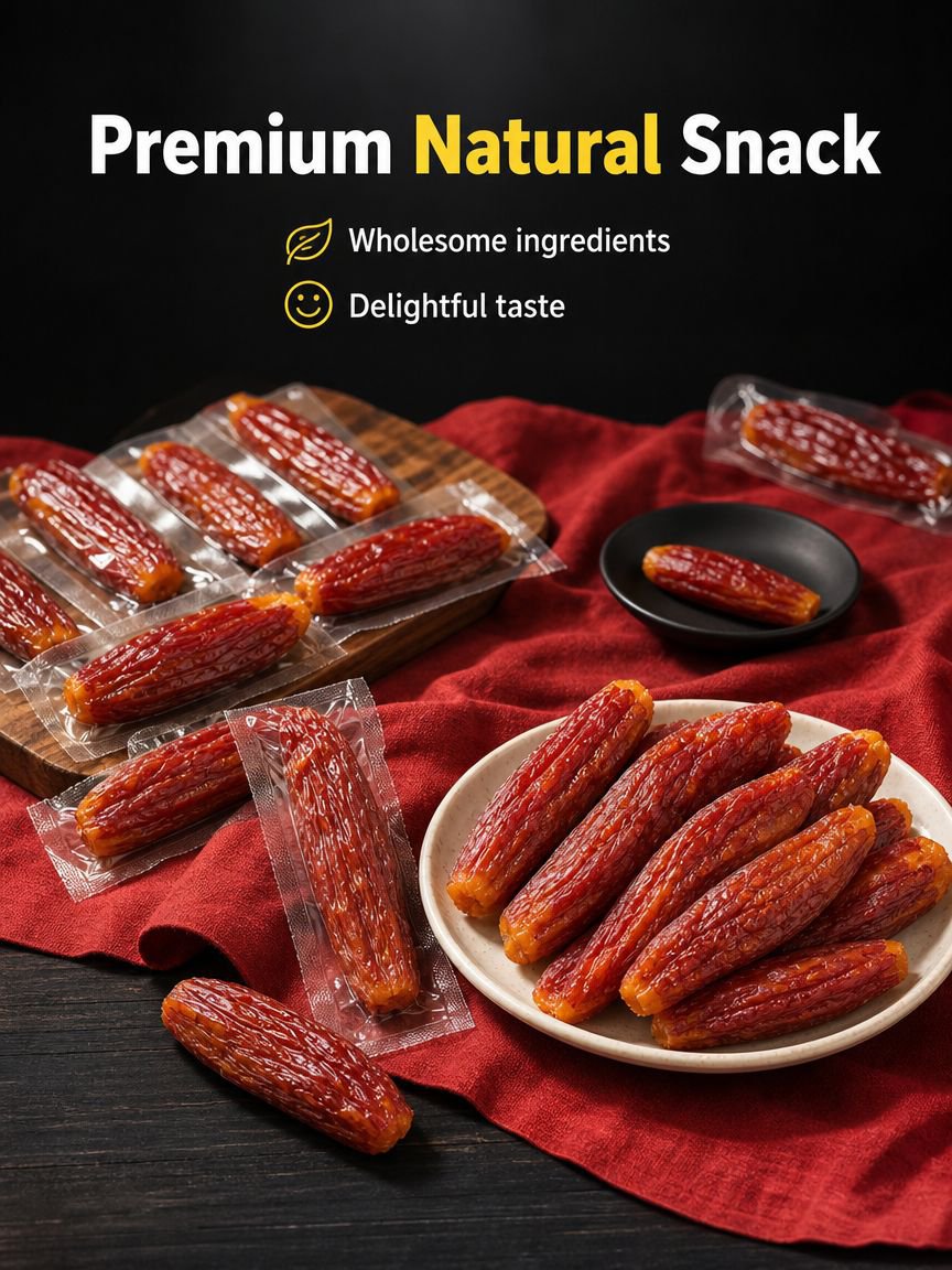 Soft texture honey sweet potato strips ready to eat
