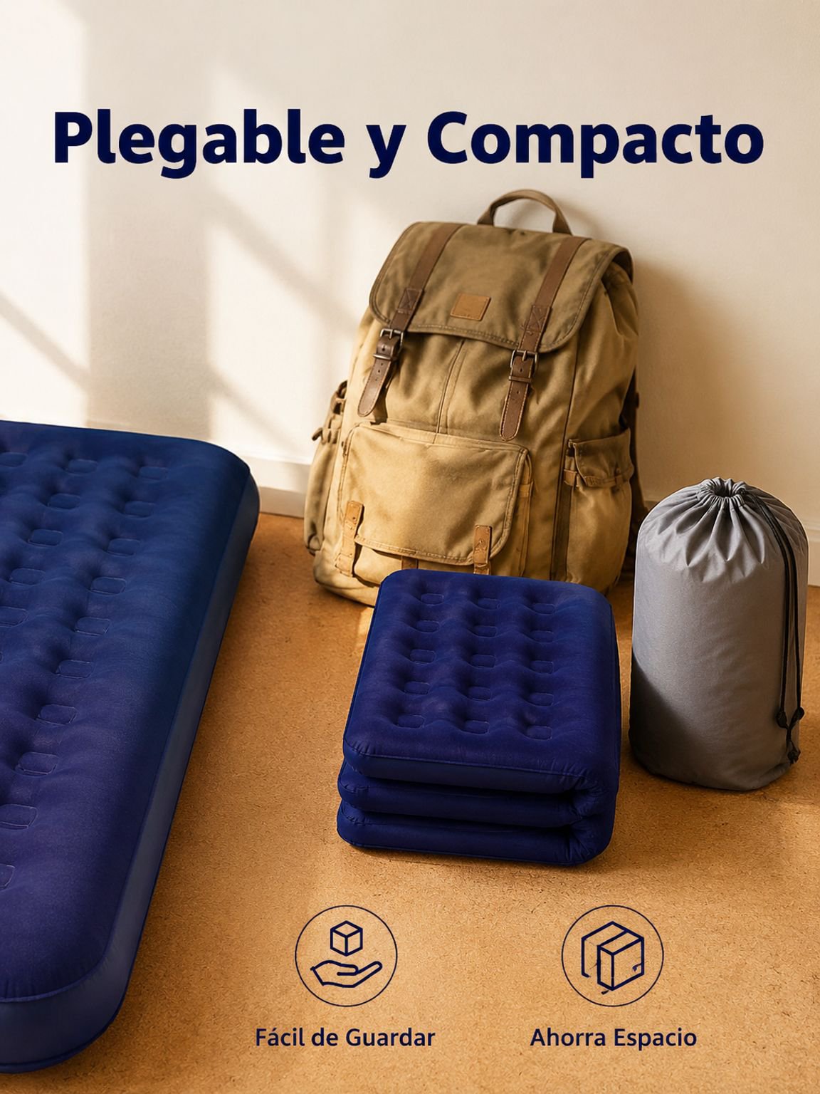Colchón inflable plegable grueso