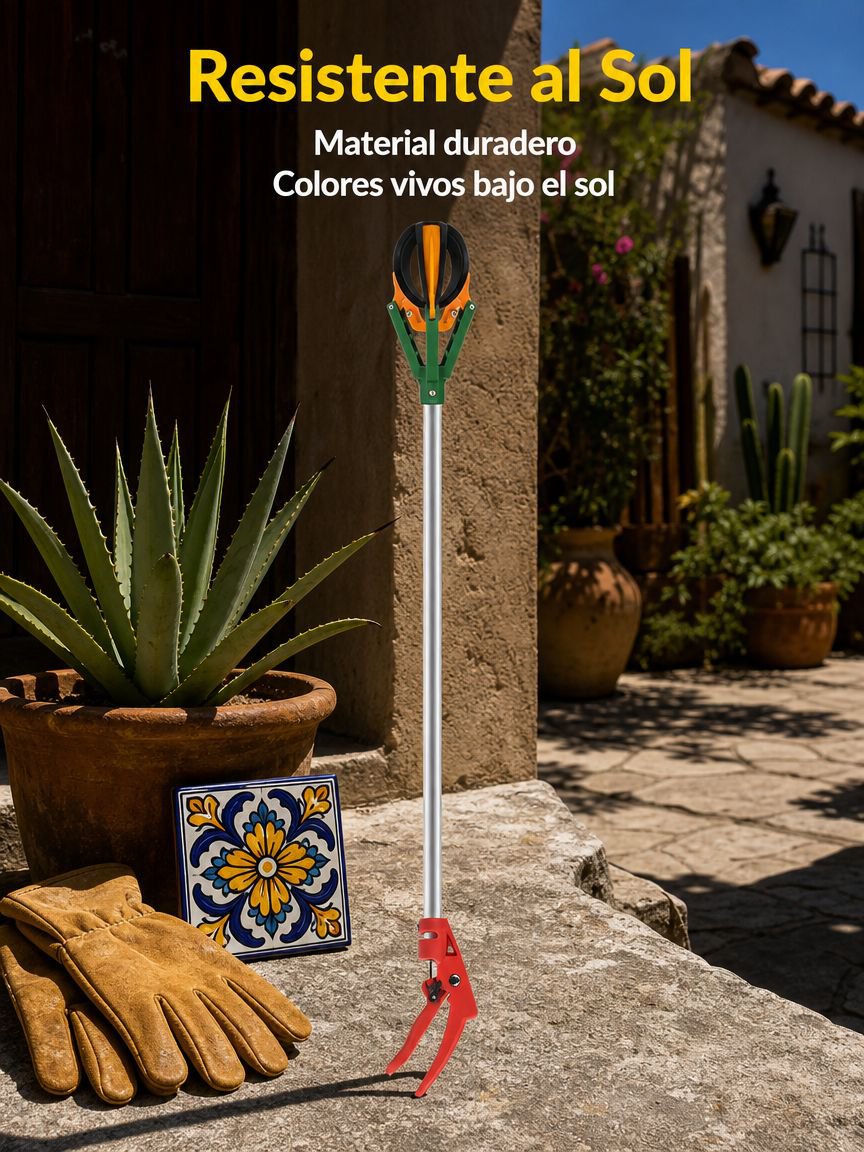 Recolector de frutas de goma blanda de tres garras