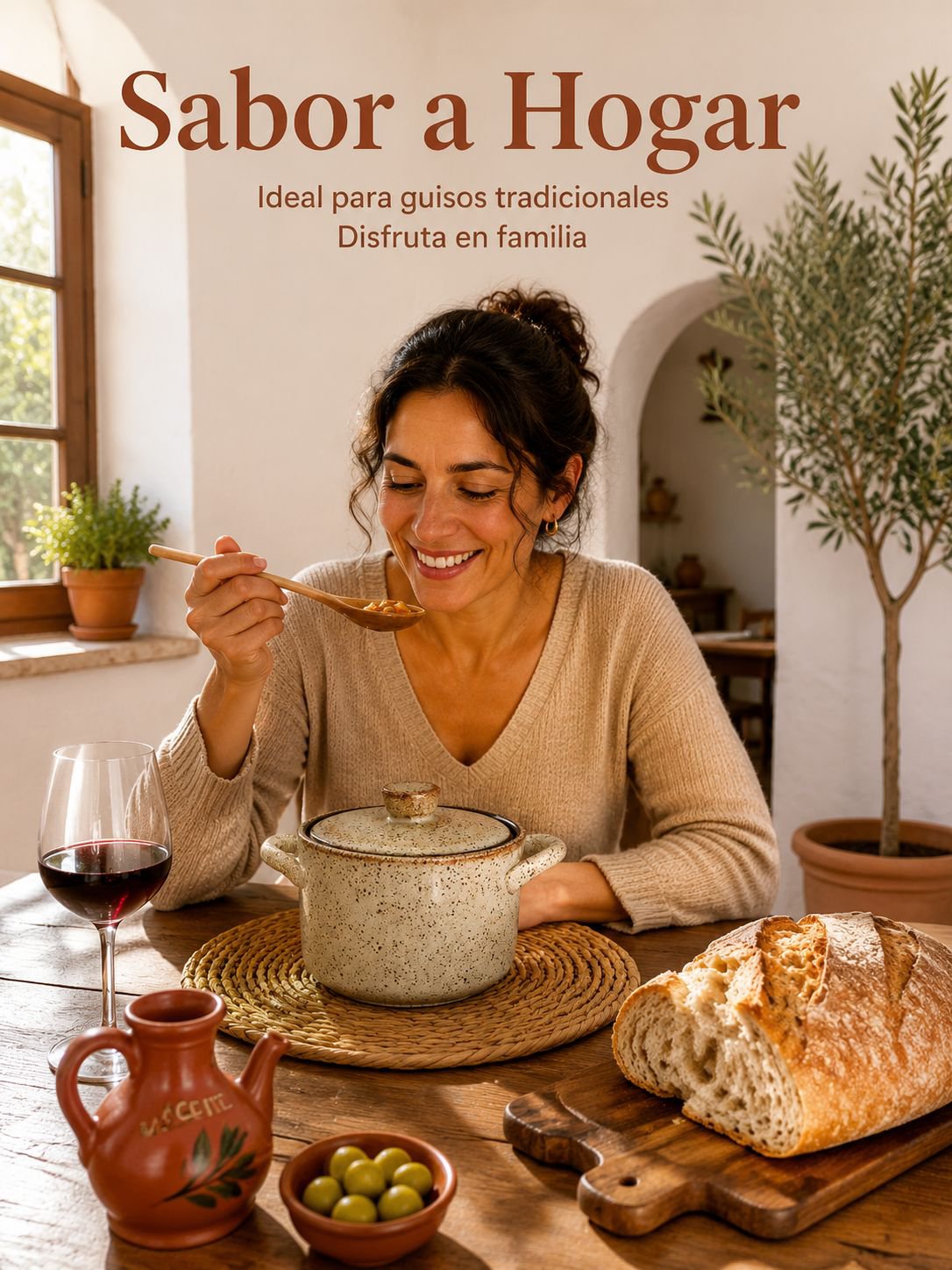Cuenco para sopa de cerámica tosca