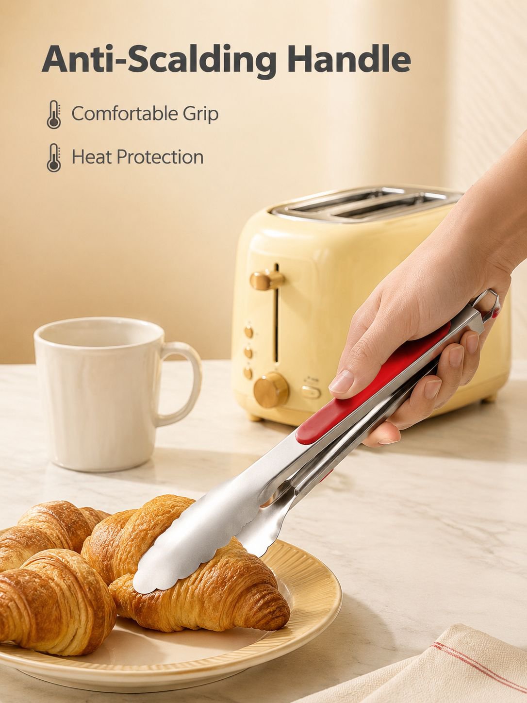 Stainless Steel Thickened Anti-scalding Bread Clip