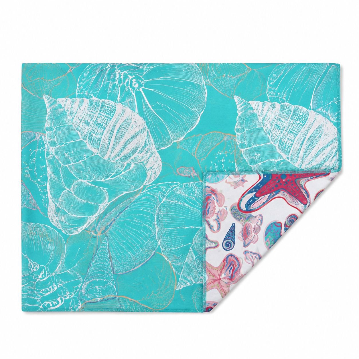 Double-sided Fleece Printed Quick-dry Beach Towel, Microfiber Swimming Bath Towel