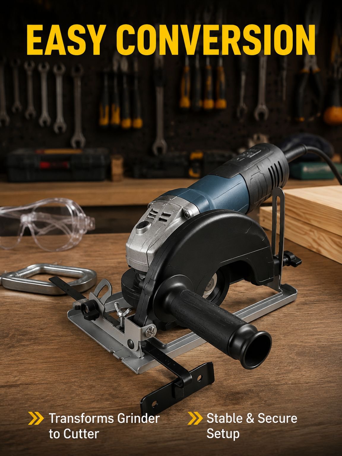 Hand Grinder Conversion Cutting Machine Base, Woodworking Table Saw Stand Guard, Circular Saw Parts