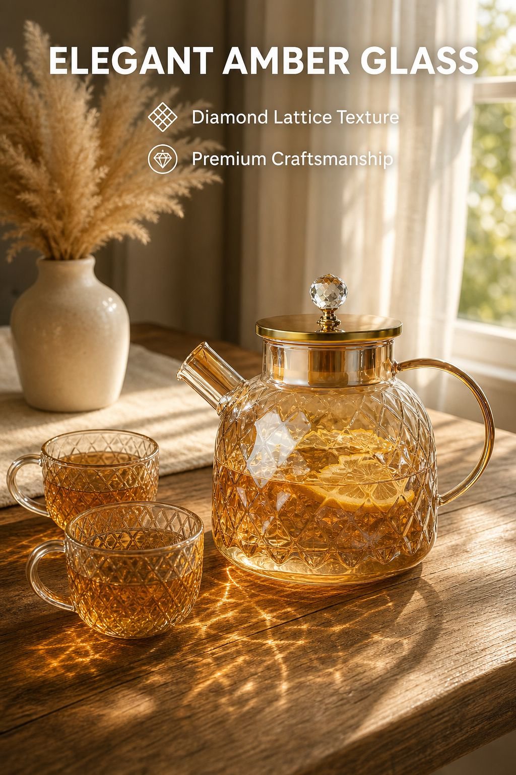 High borosilicate heat-resistant glass teapot