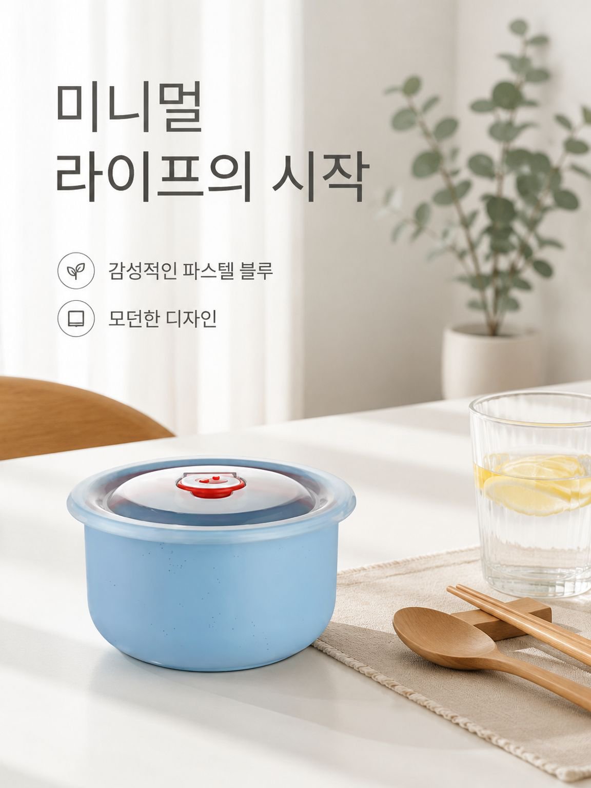 뚜껑 있는 도시락통