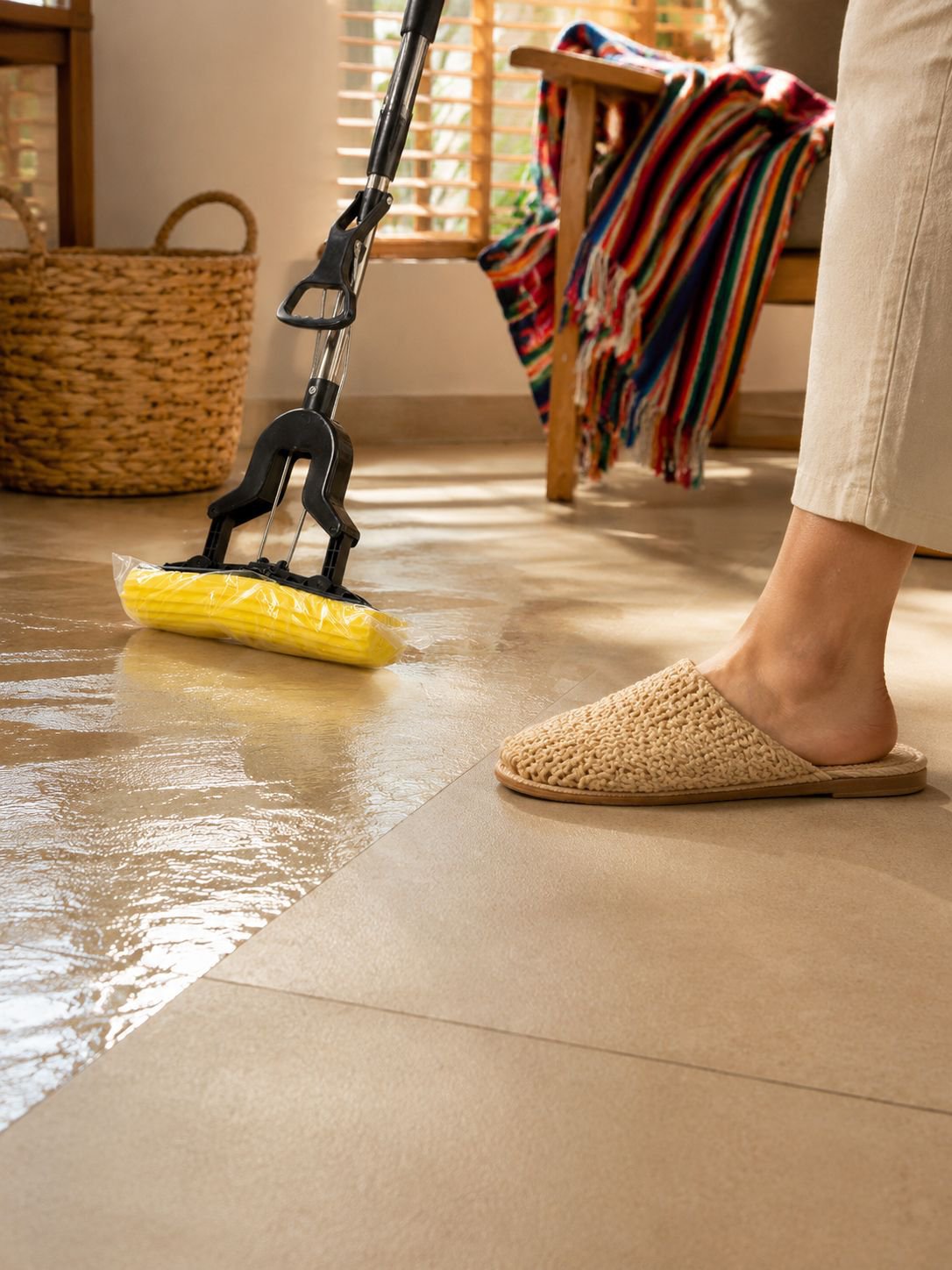 Herramienta de limpieza eficiente con esponja absorbente