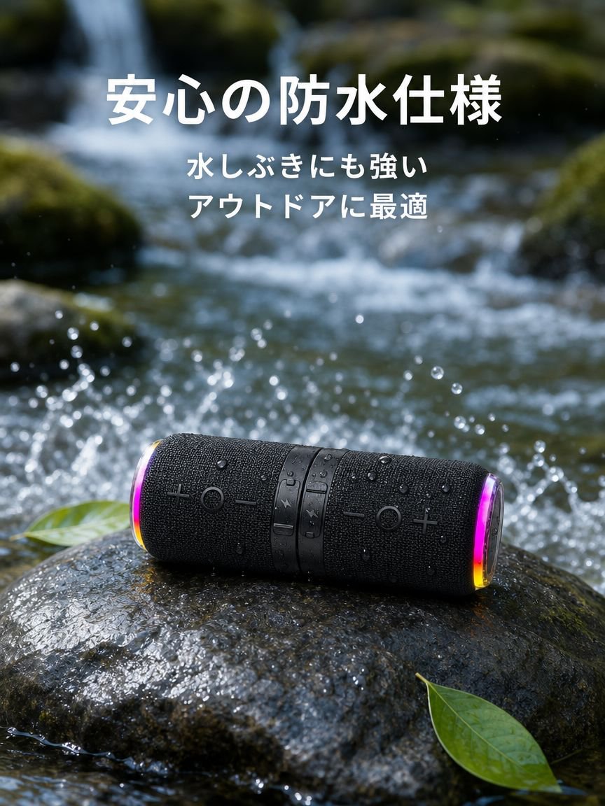 マグネット式ポータブルBluetoothスピーカー、アウトドア用ポータブルBluetoothスピーカー