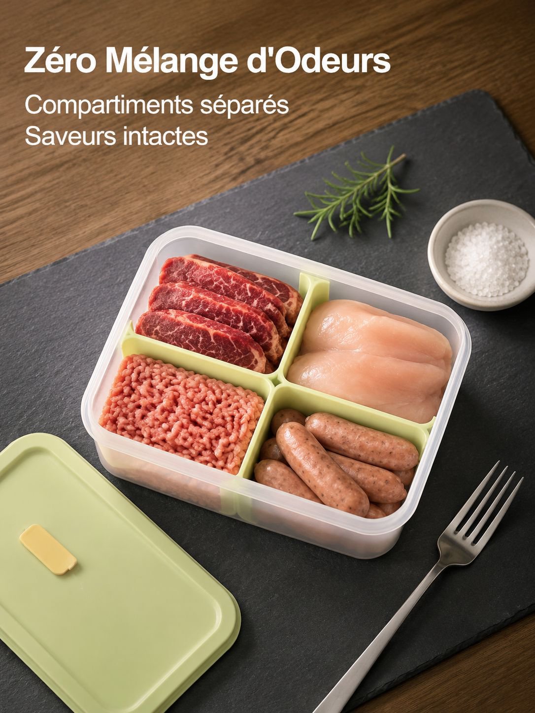Boîte séparatrice de viande congelée