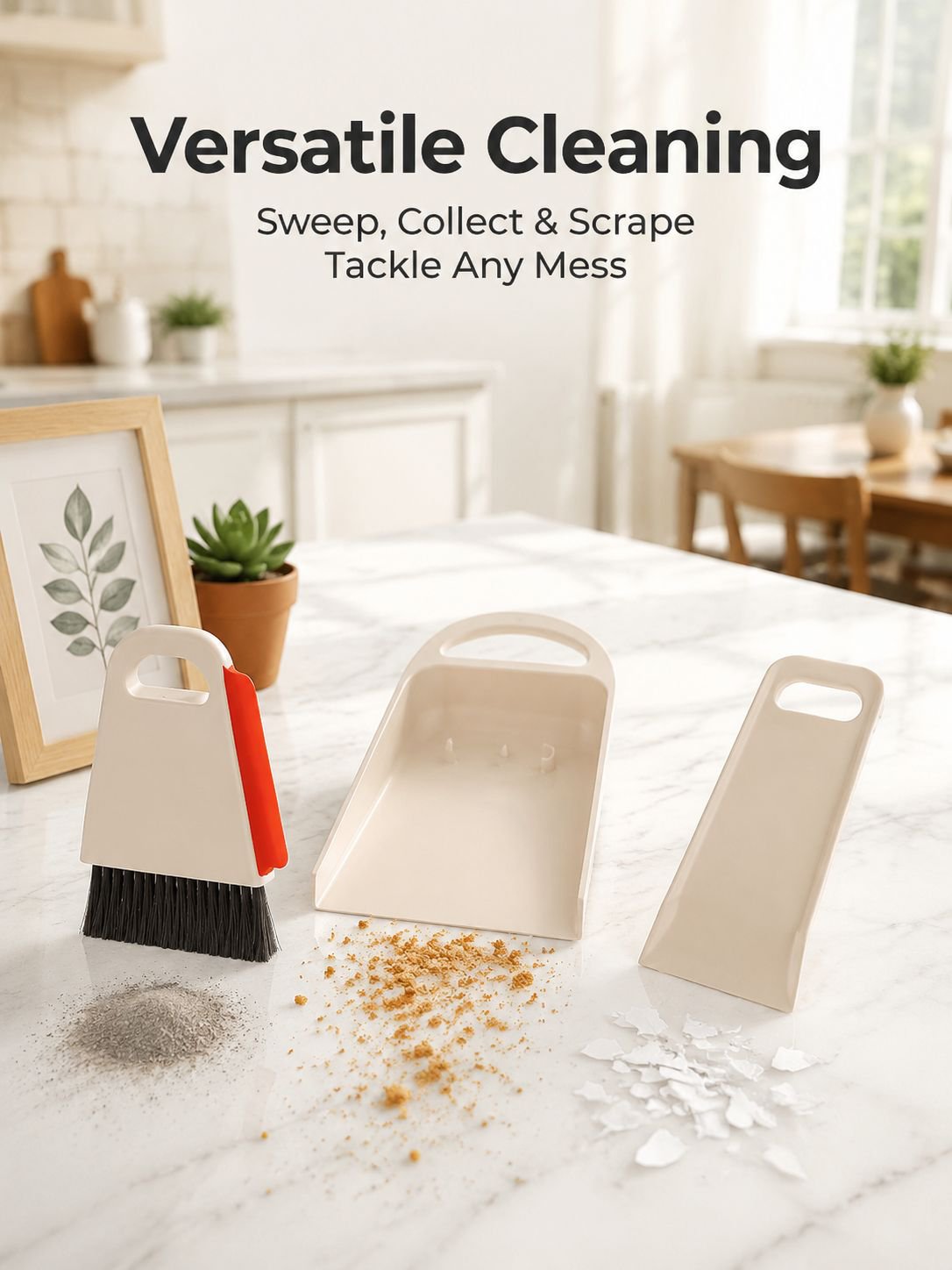 Mini Desktop Broom and Dustpan Set