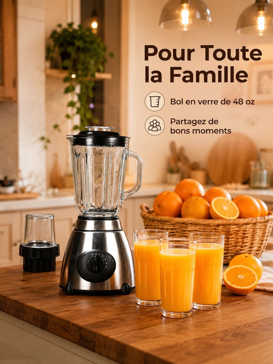 Mixeur-blender ménager à haute puissance