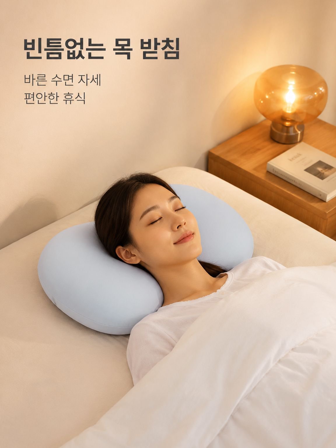 아이스 실크 메모리폼 목베개