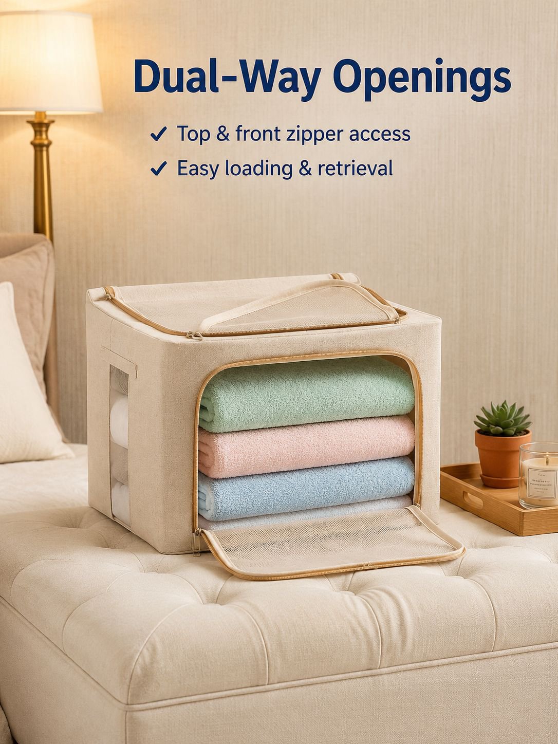 New Cotton Linen Storage Box