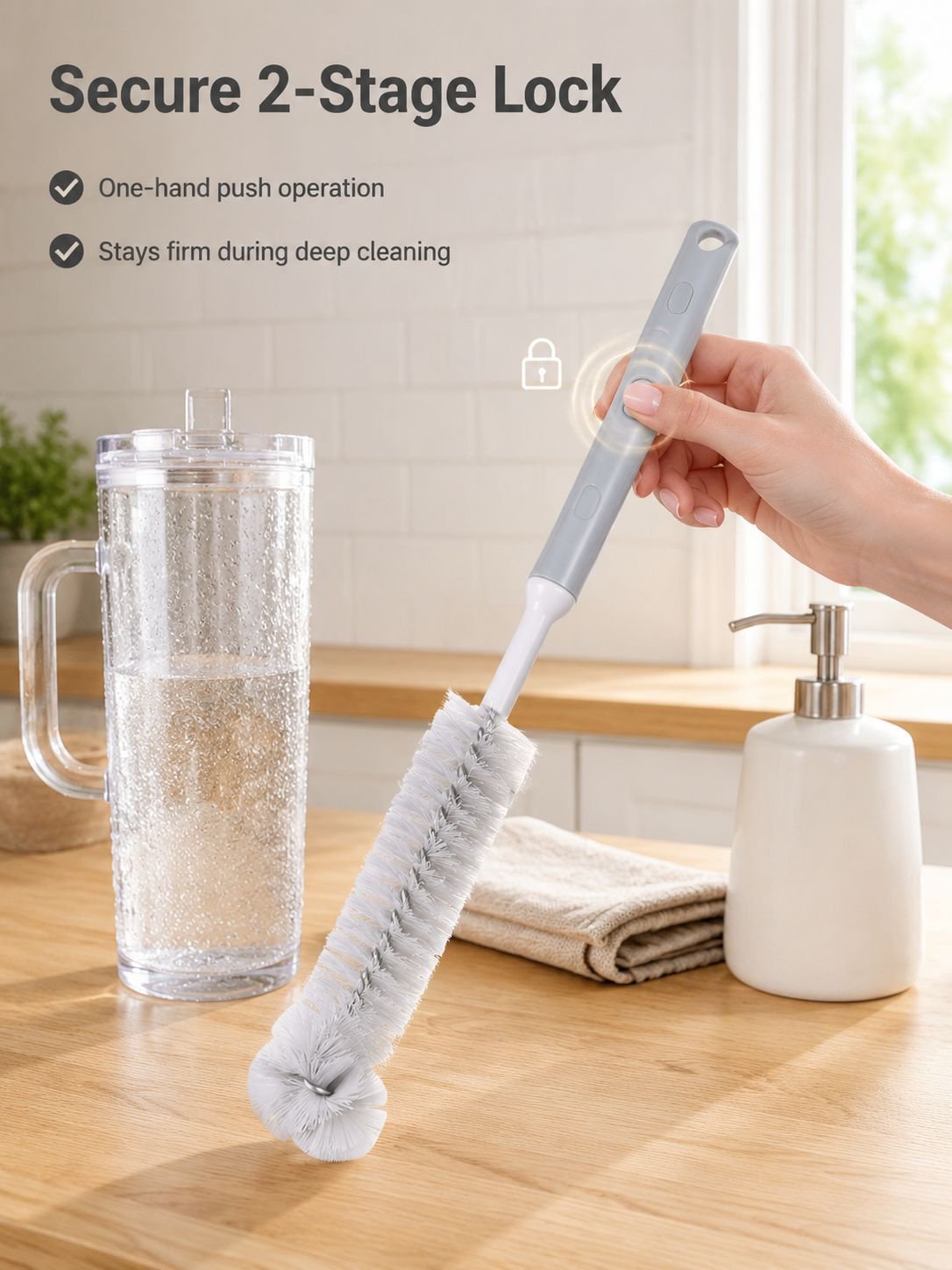 Telescopic Portable Cup Cleaning Brush