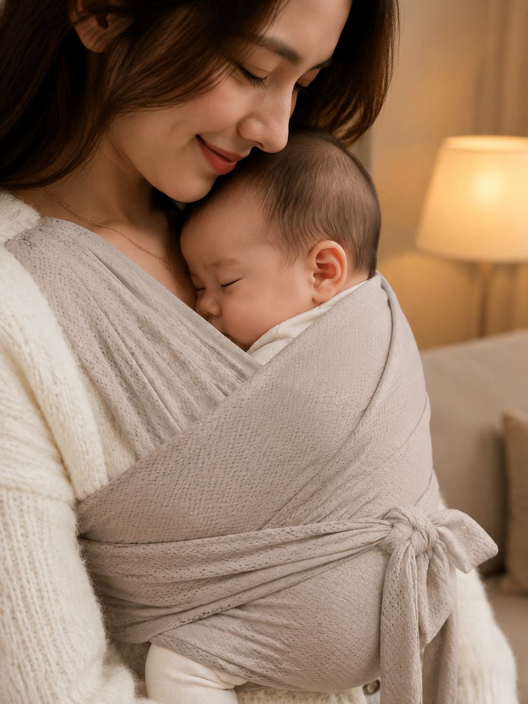 Portabebés frontal para bebés bandolera esencial para viajes de madre e hijo