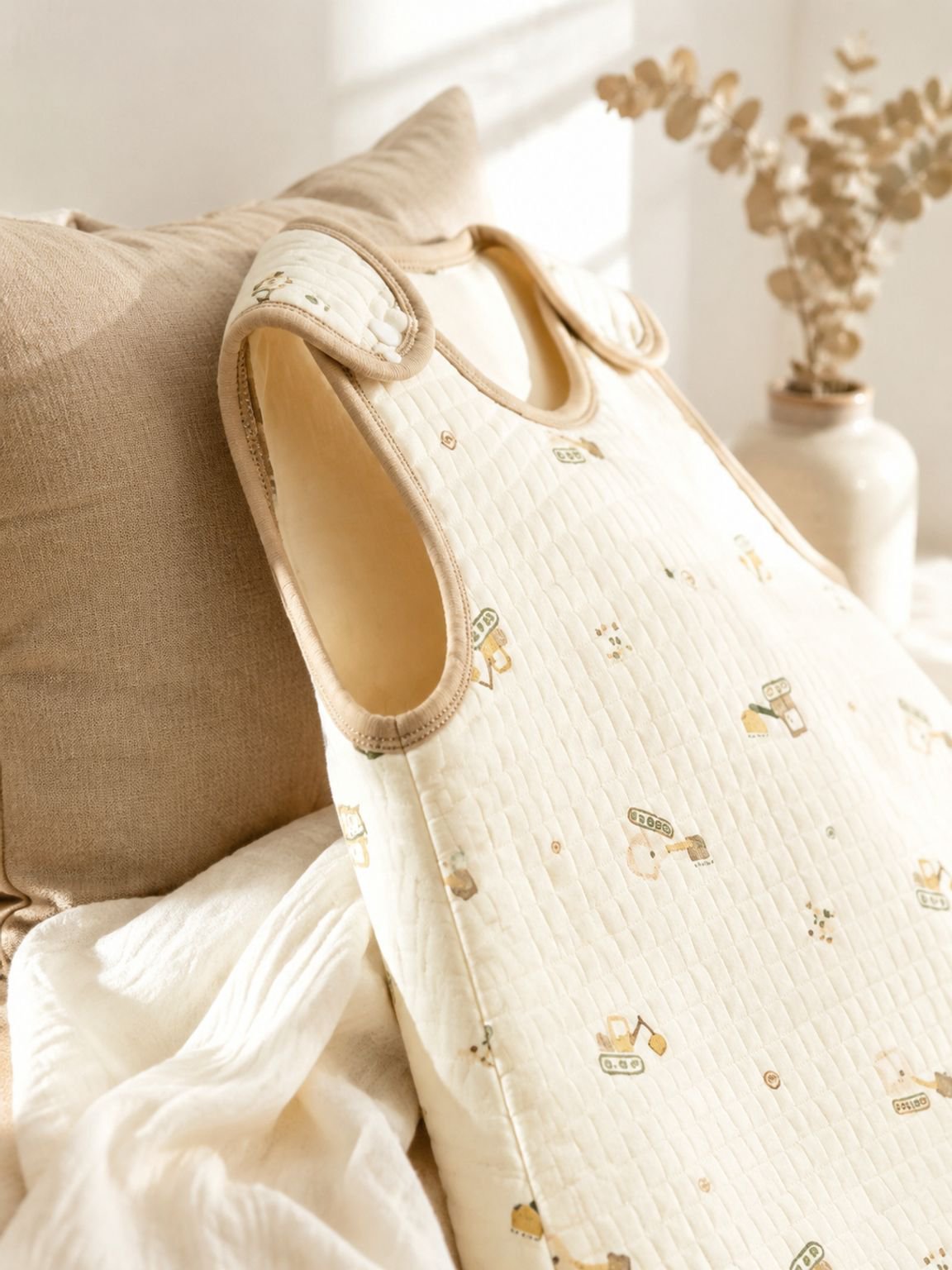 Saco de dormir para bebé tipo chaleco anti-patada para todas las estaciones