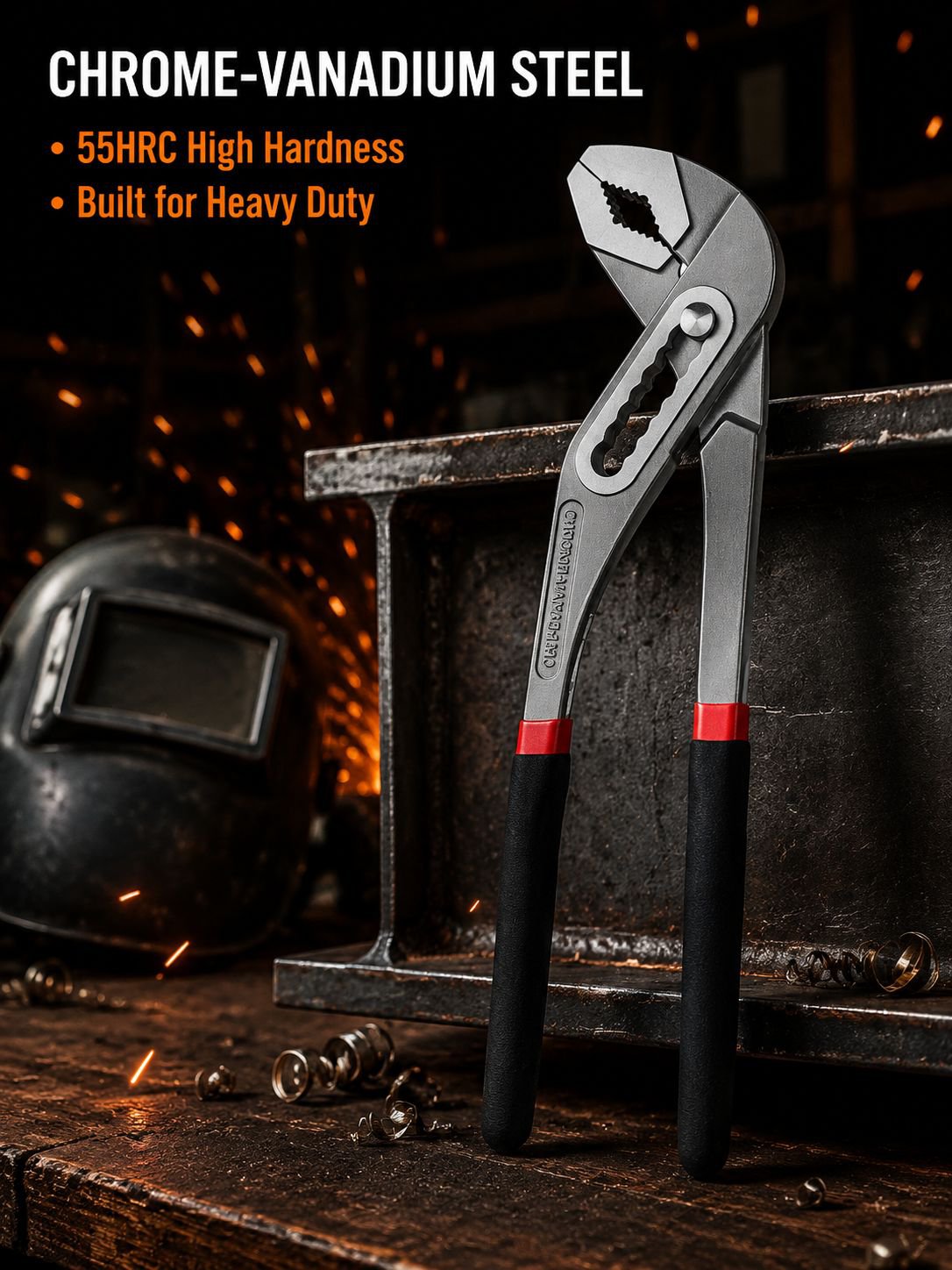 Large opening pliers wrench