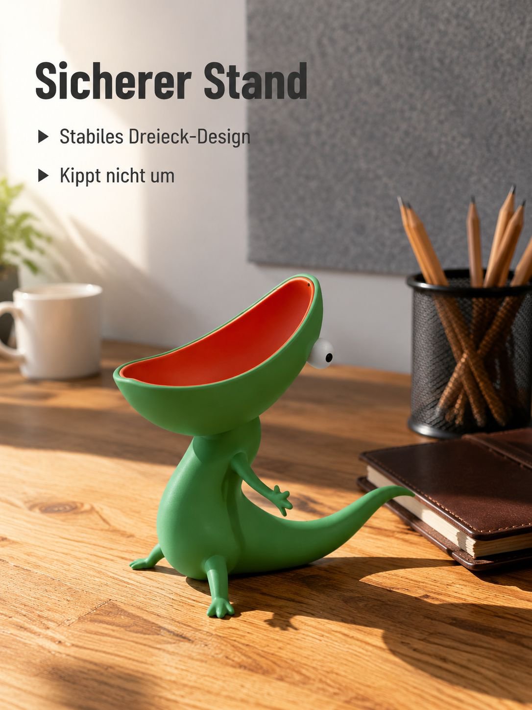 3D-gedruckte Seifenschale in Eidechsenform – Kreativer Badezimmer-Organizer