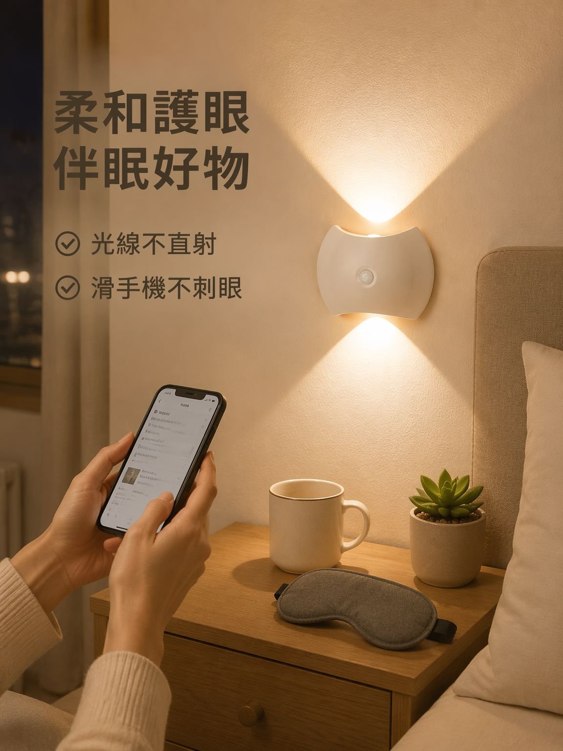 充電式磁吸壁燈