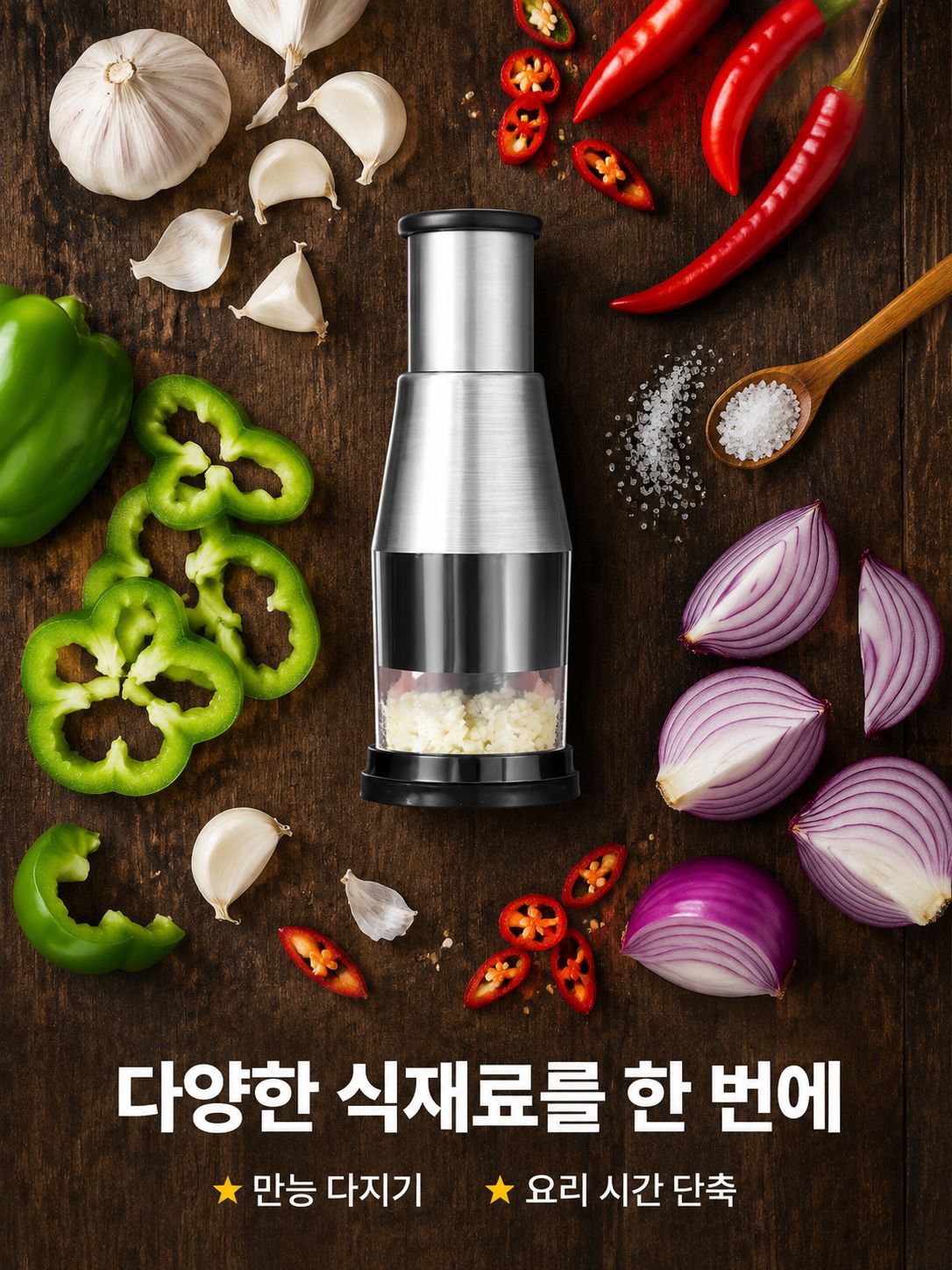 다기능 주방용 마늘 다지기