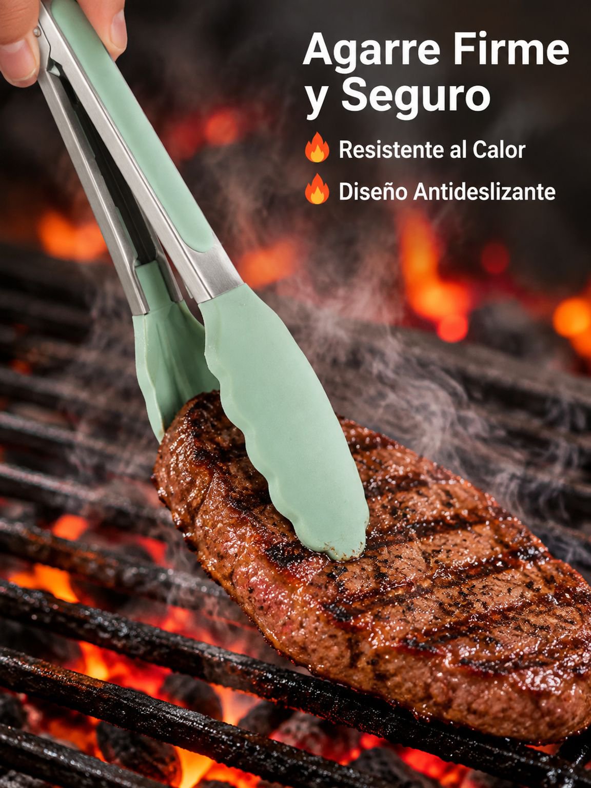 Pinzas para barbacoa de acero inoxidable