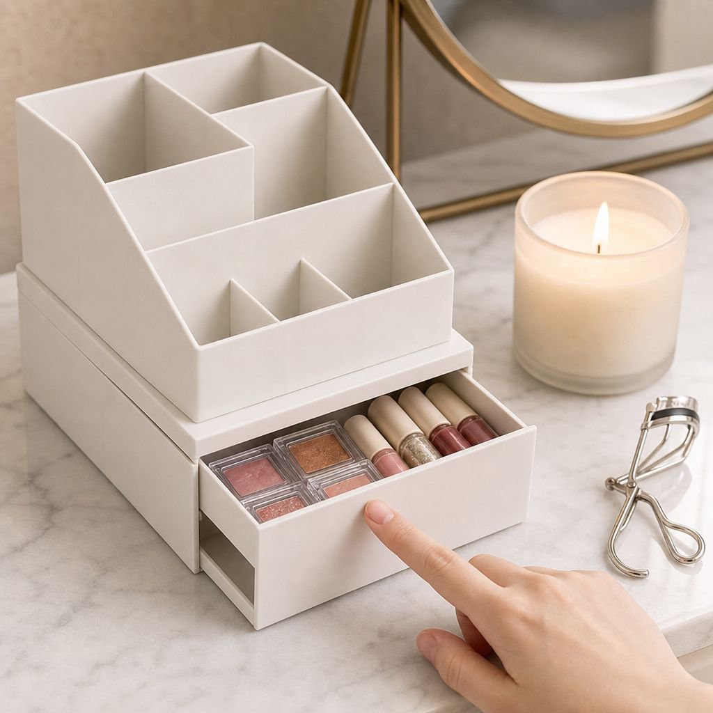 Plastic stackable drawers for efficient home organization