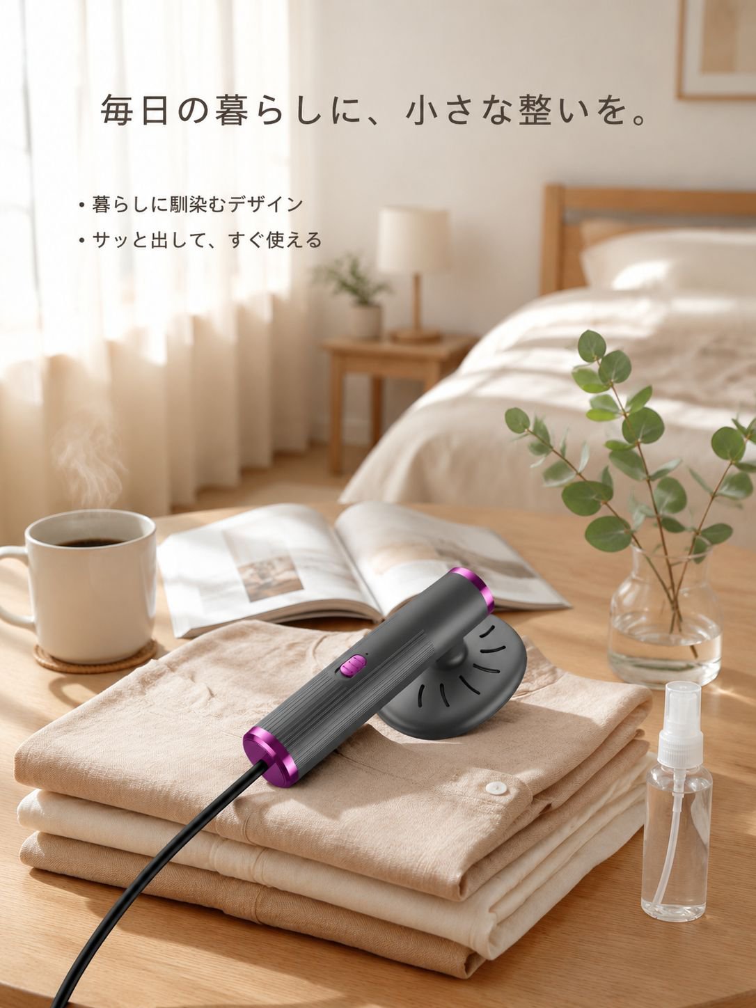 携帯型恒温スチームアイロン