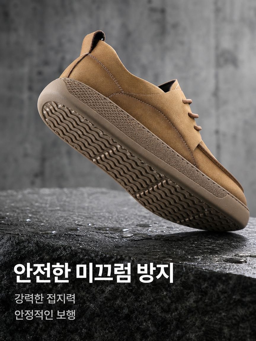 천연가죽 통기성 냄새 안나는 캐주얼화