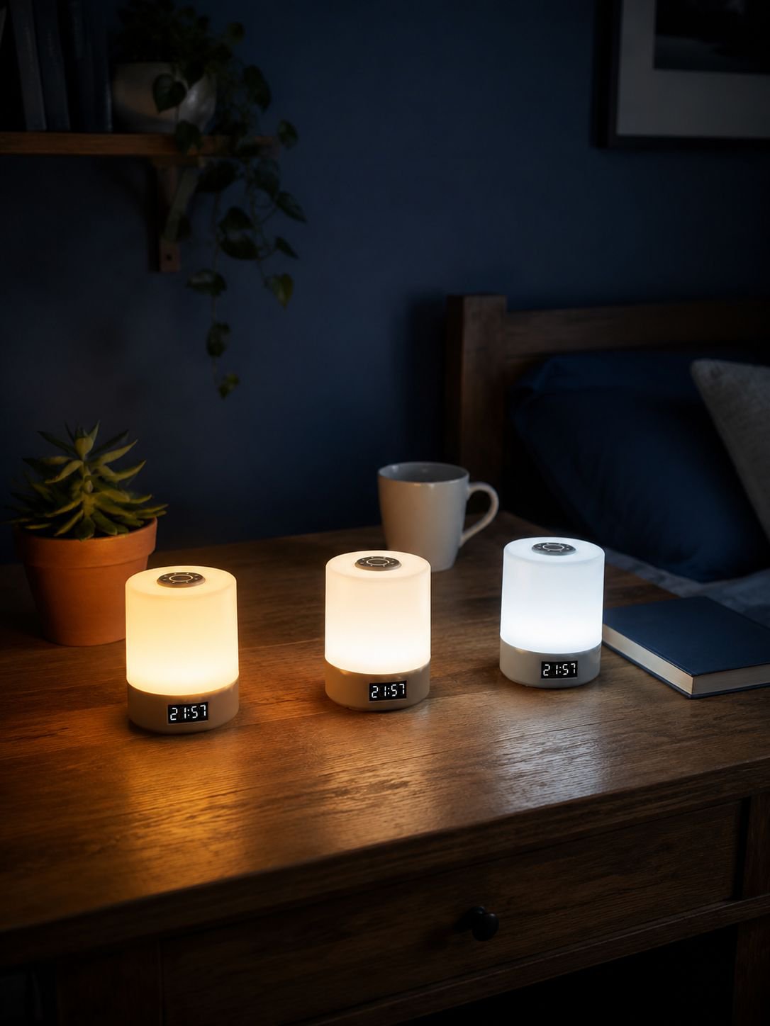 Dimmable LED night lamp with gentle illumination