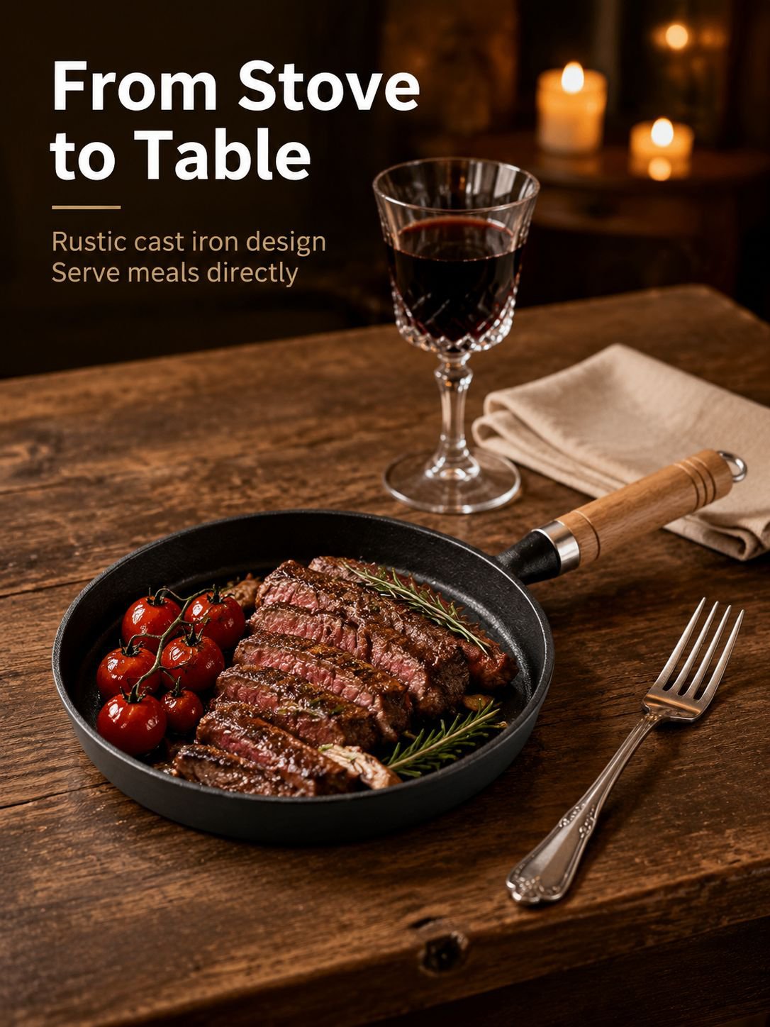 Multi-purpose Cast Iron Flat Pan