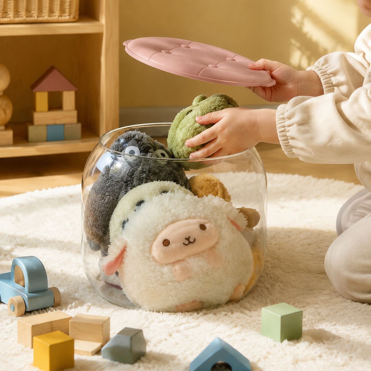 Modern plush toy storage solution