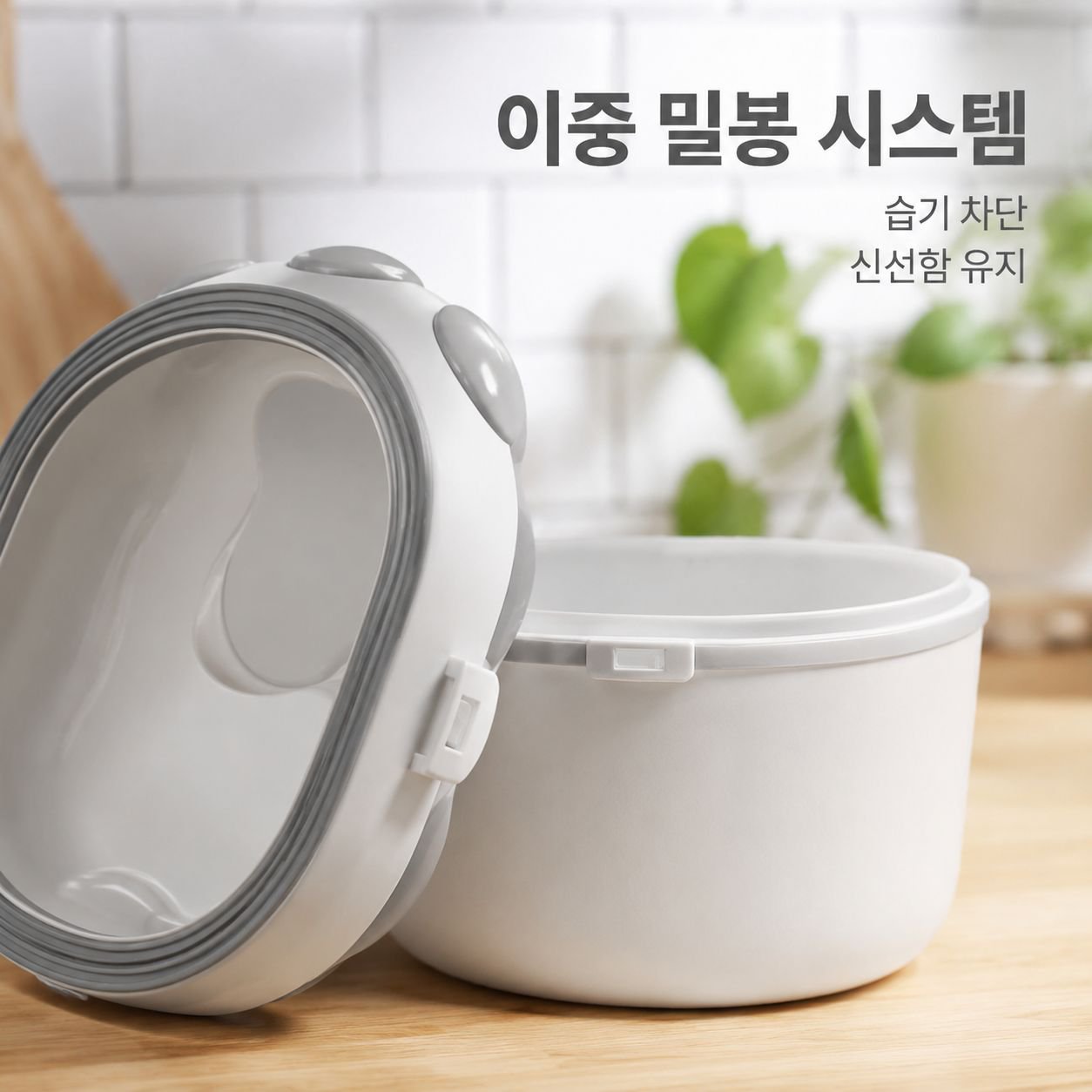 고양이 사료 밀폐 보관통 반려동물 사료 방습 수납함