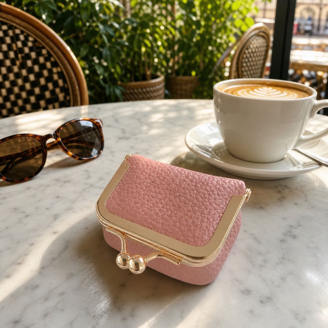 Women's Mini Jewelry Case for Gold Rings, Earrings, and Coin/Earphone Storage