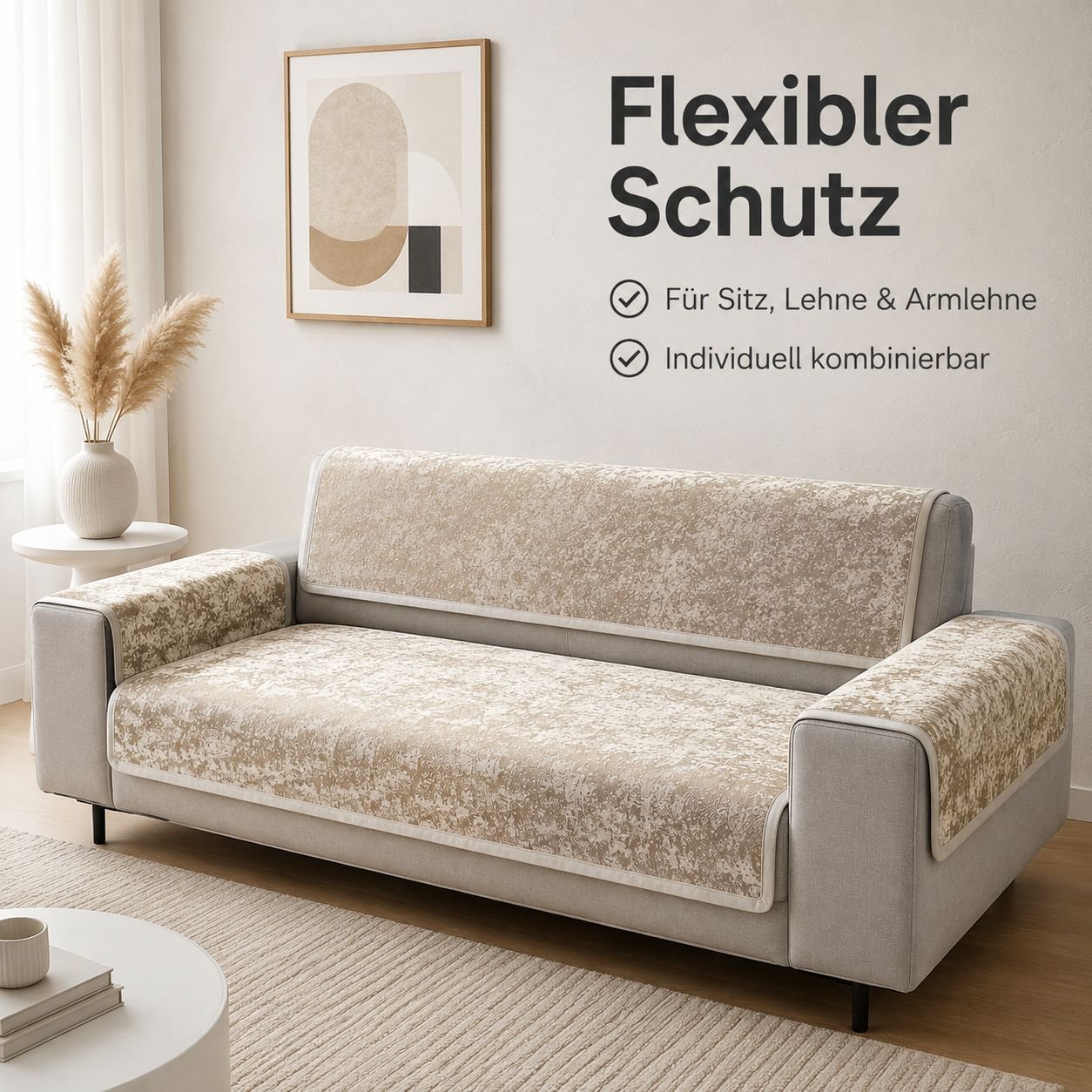Multifunktionale anti-Kratz Sofadecke, rutschfest und schmutzabweisend