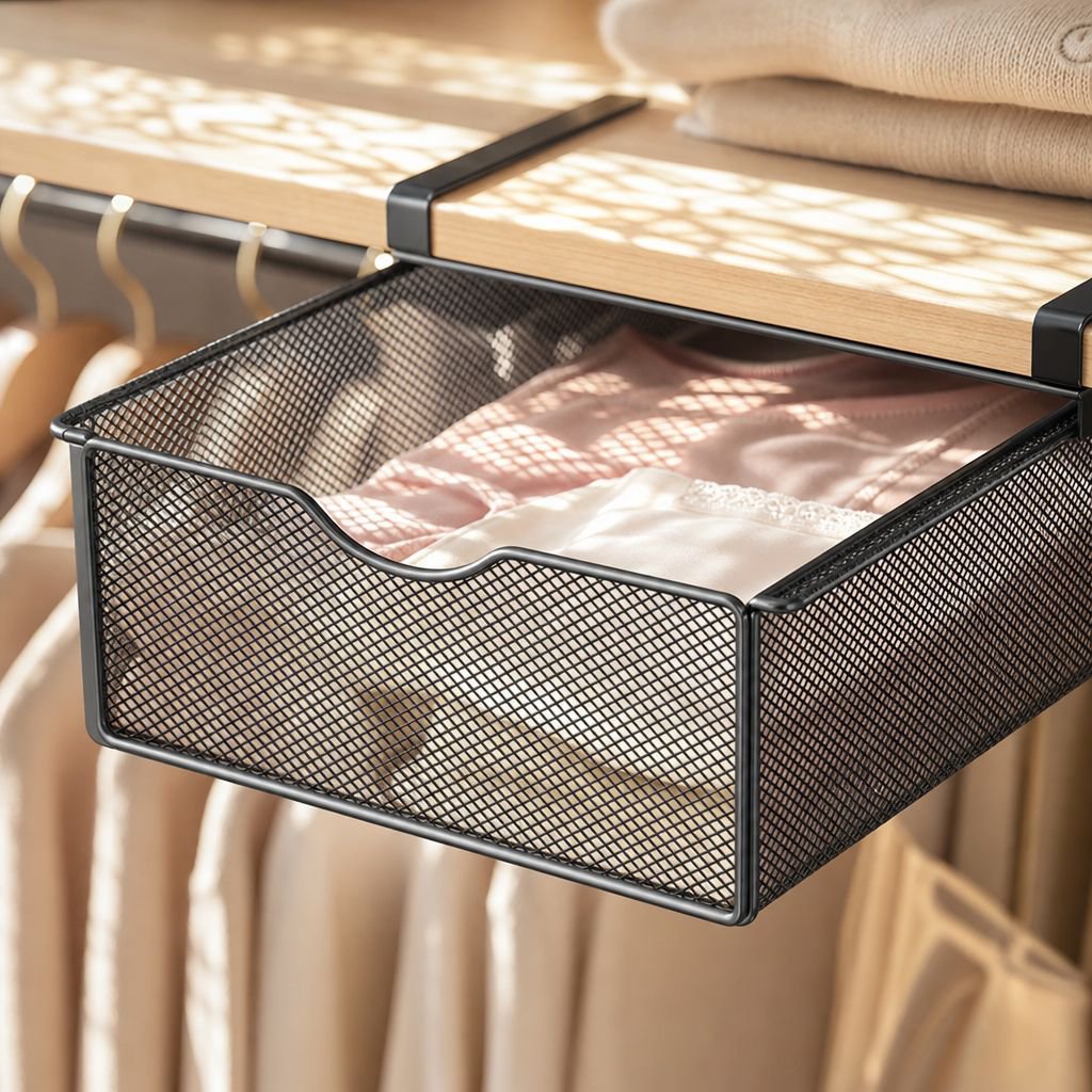 Three-in-one Wardrobe Hanging Underwear Storage Box