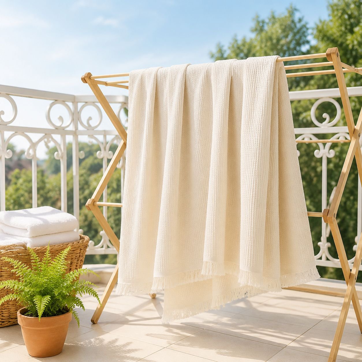 Housse de canapé intégrale, en fil de coton couleur crème, couverture de camping, coussin de canapé,
