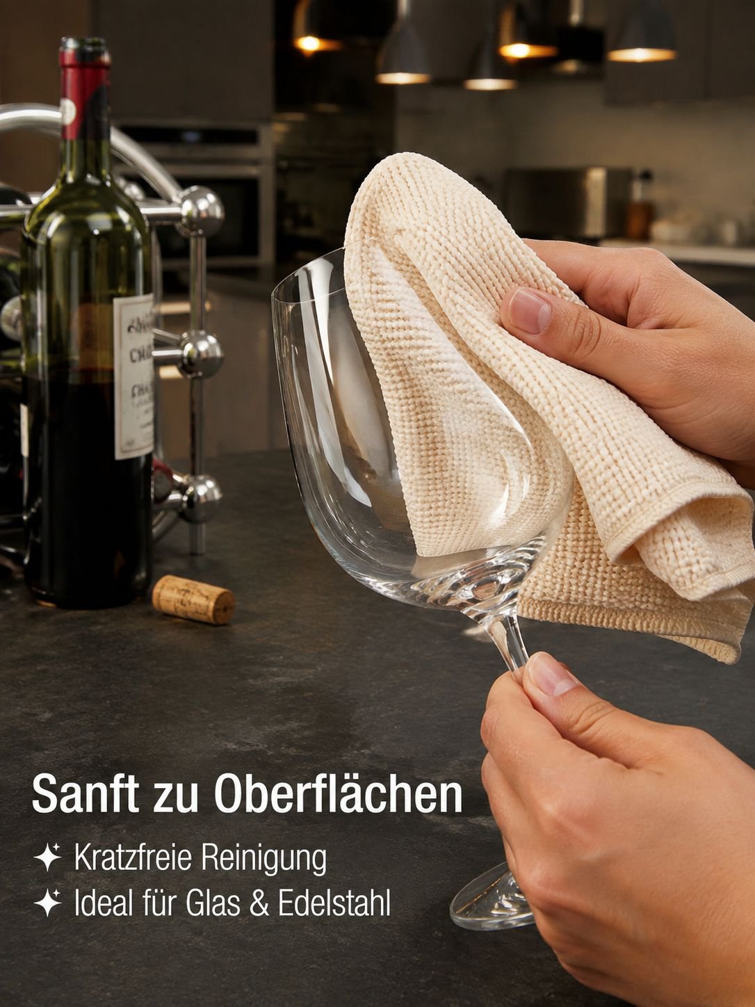 Multifunktionales Küchenschwamm-Tuch aus Maisfaser, saugstarkes Reinigungstuch