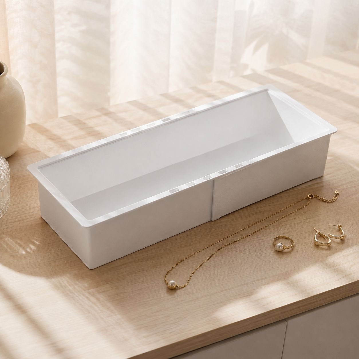 Boîte de rangement modulable en plastique robuste