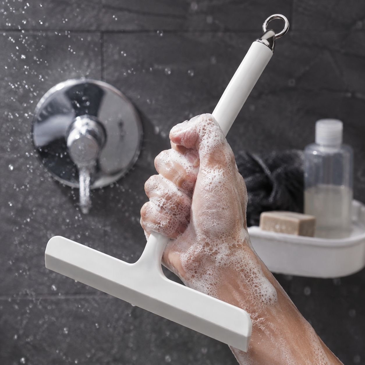 Escobilla limpiadora profesional para ventanas, cepillo rociador de plástico para uso doméstico