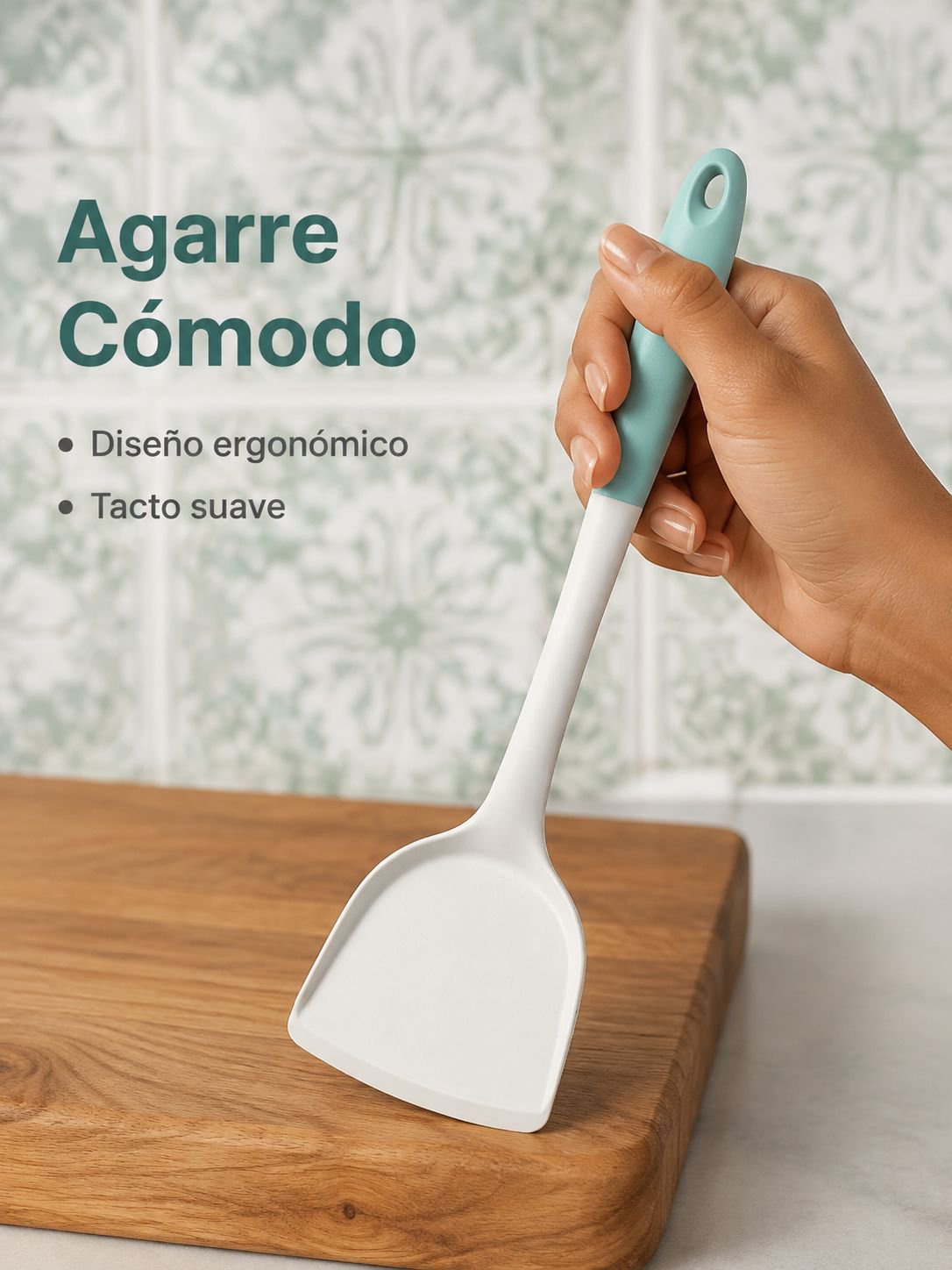 Espátula de silicona sin BPA para cocina saludable