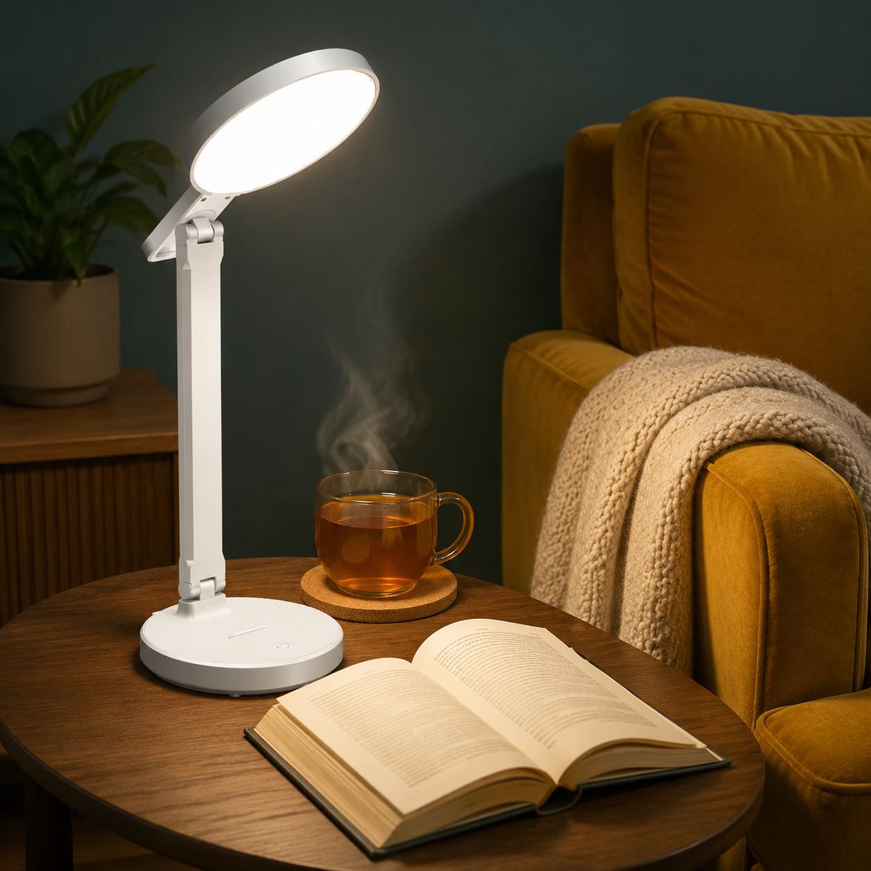 Foldable Dormitory Desk Lamp Student Study Reading Lamp