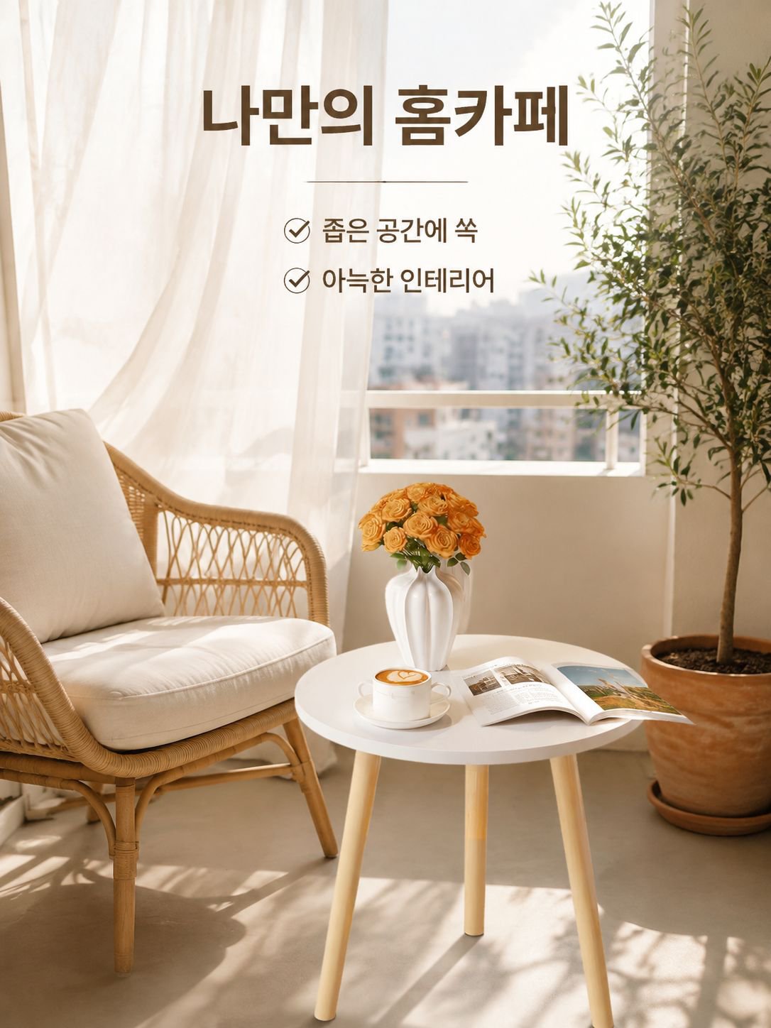 심플한 현대 탁자 베란다 탁자