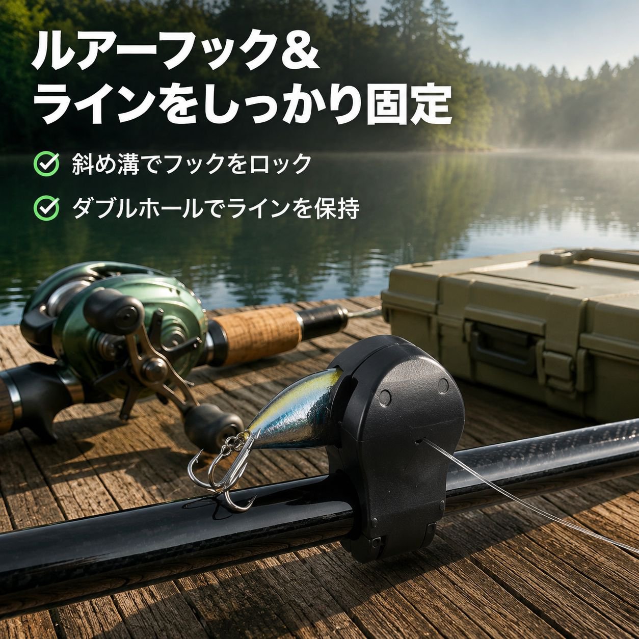 ルアーロッド用クリップフック保護カバー
