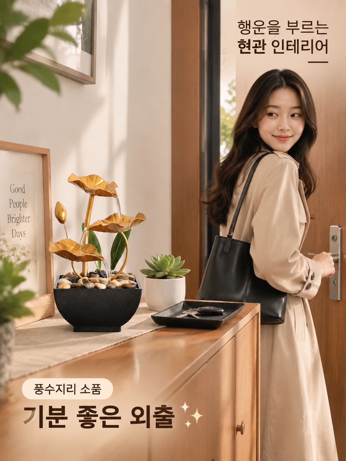 행운을 부르는 인테리어 분수