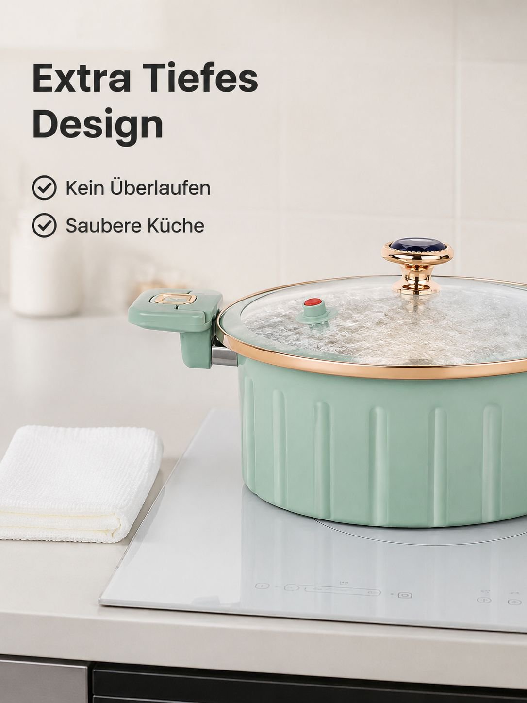 8 Liter tiefer multifunktionaler Schnellkochtopf