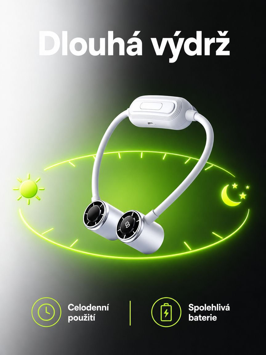 Ideální ventilátor na léto do kanceláře i ven