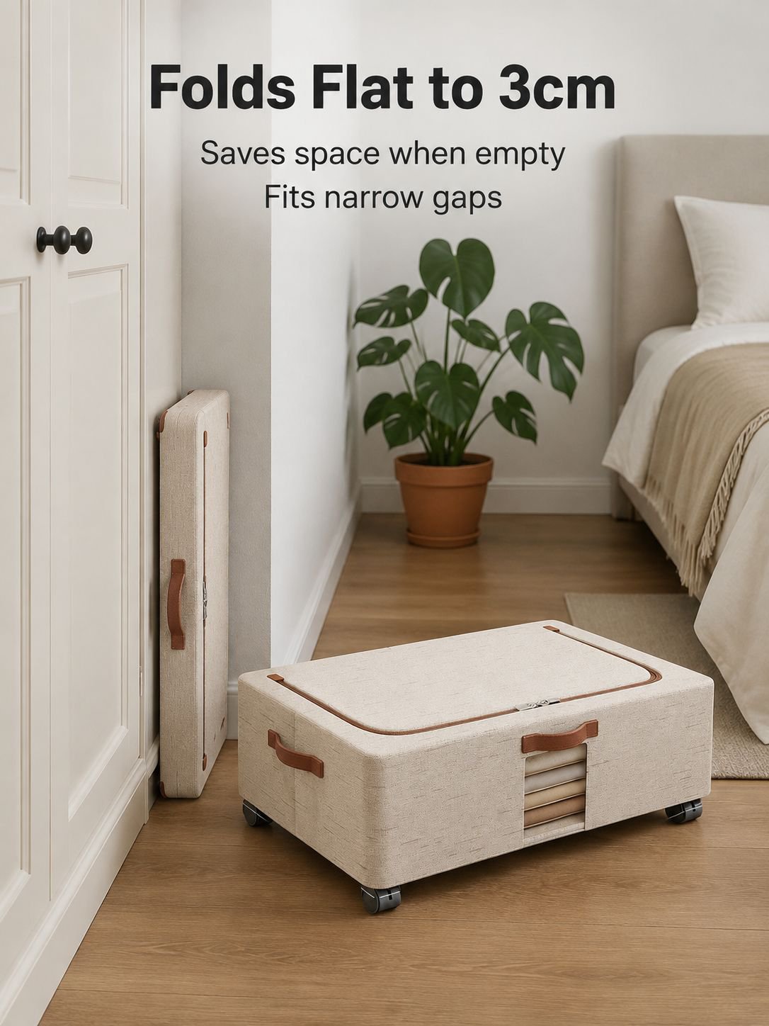 Under-Bed Storage Box with Wheels
