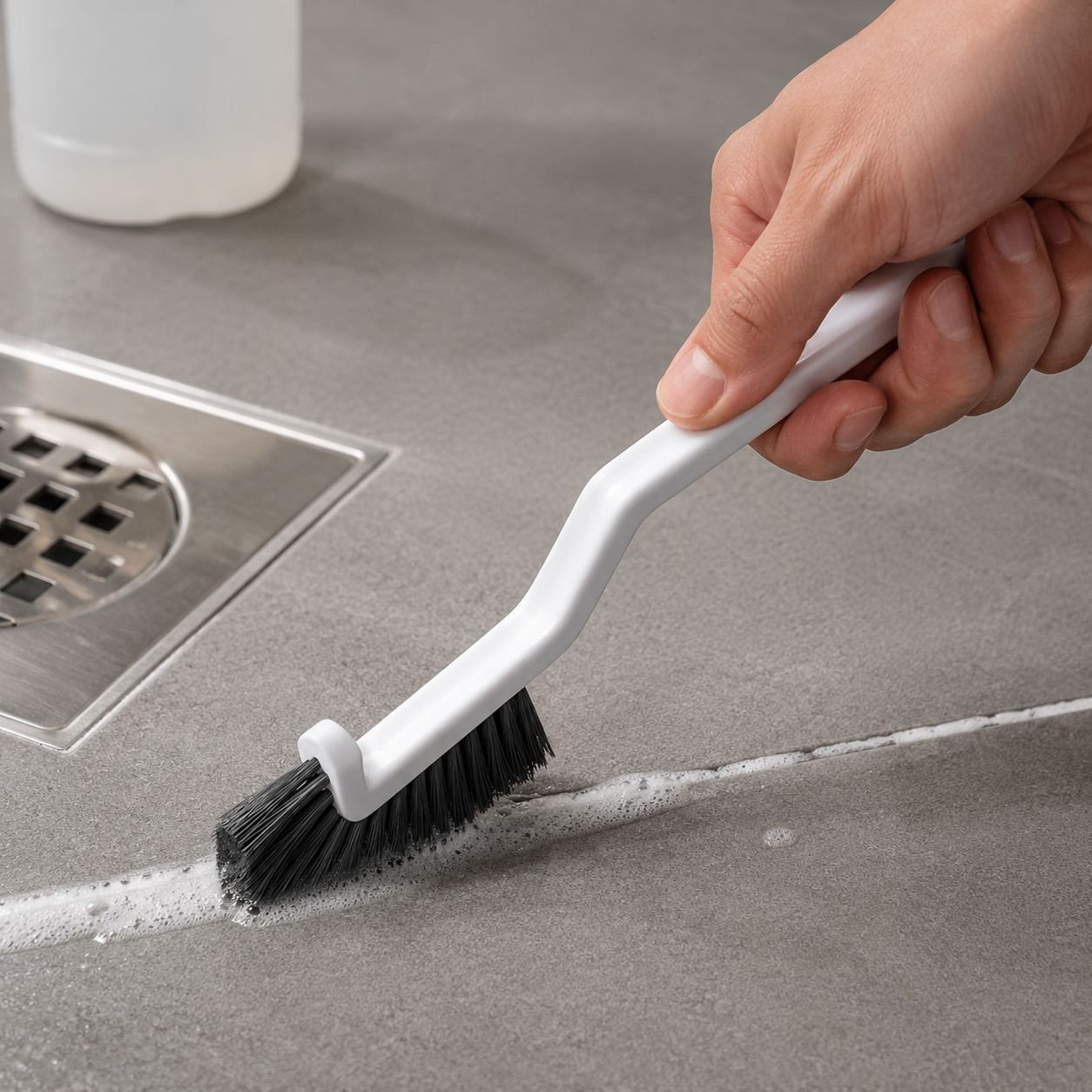 Powerful Tile Cleaning Brush for Bathroom and Kitchen