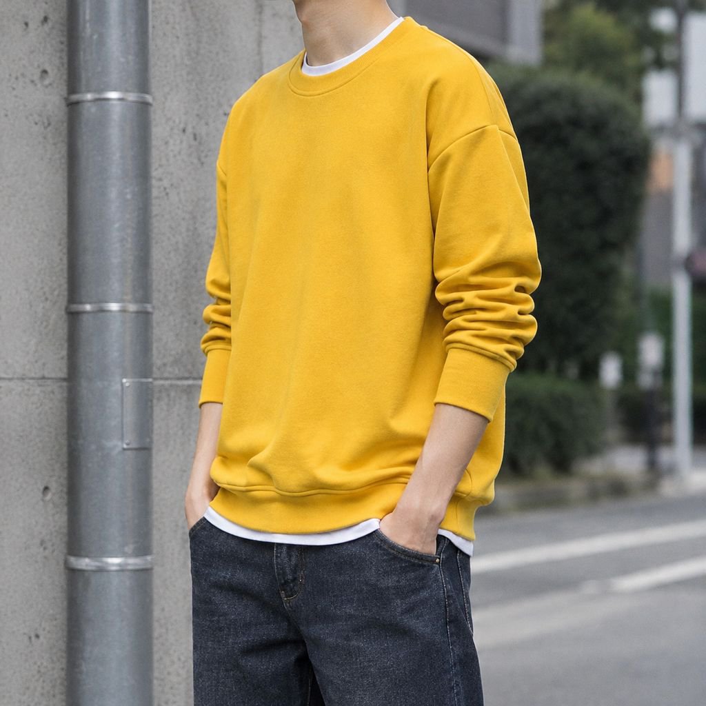 スウェット メンズ 学生 長袖 トップス ラウンドネック プルオーバー ゆったり トップス